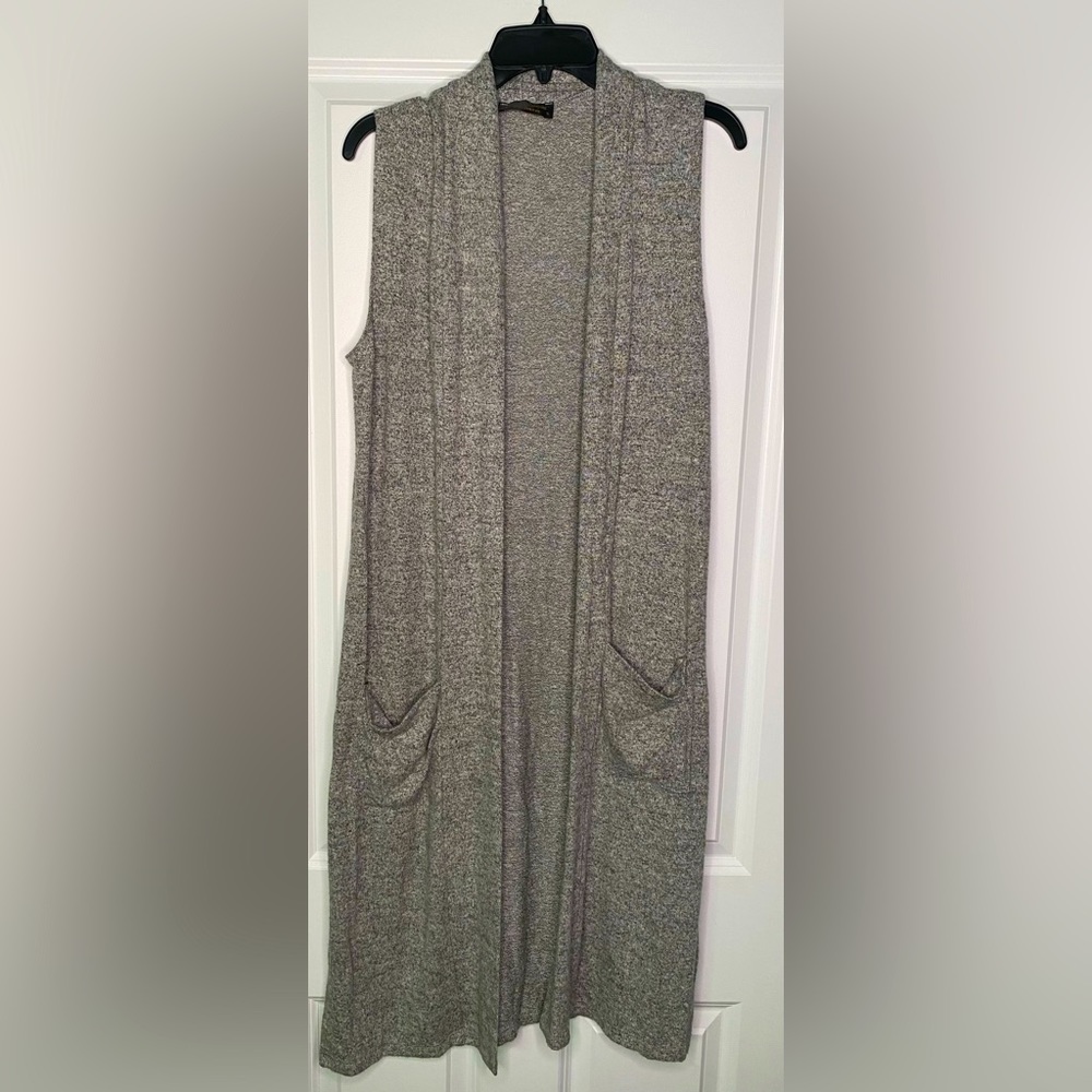 KLD Signature - Grey Long Vest - Size: S